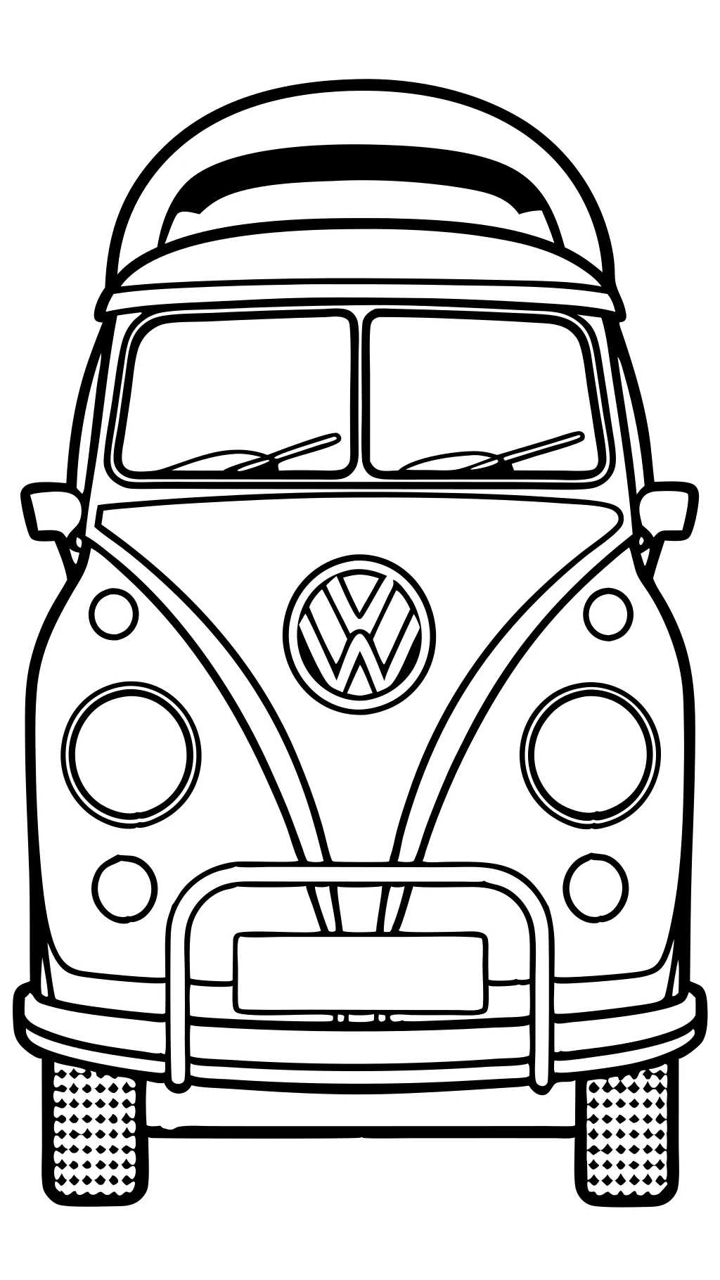 páginas para colorear de VW